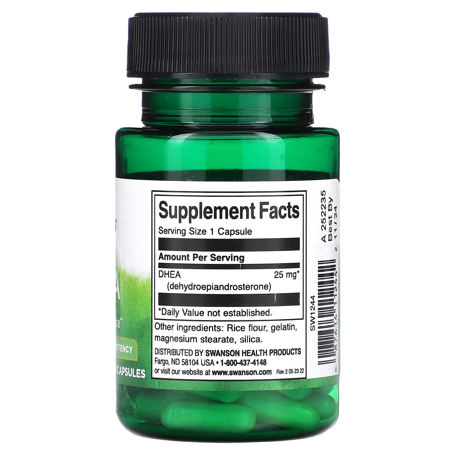Swanson, DHEA, High Potency, 25 mg , 30 Capsules - Medaid International