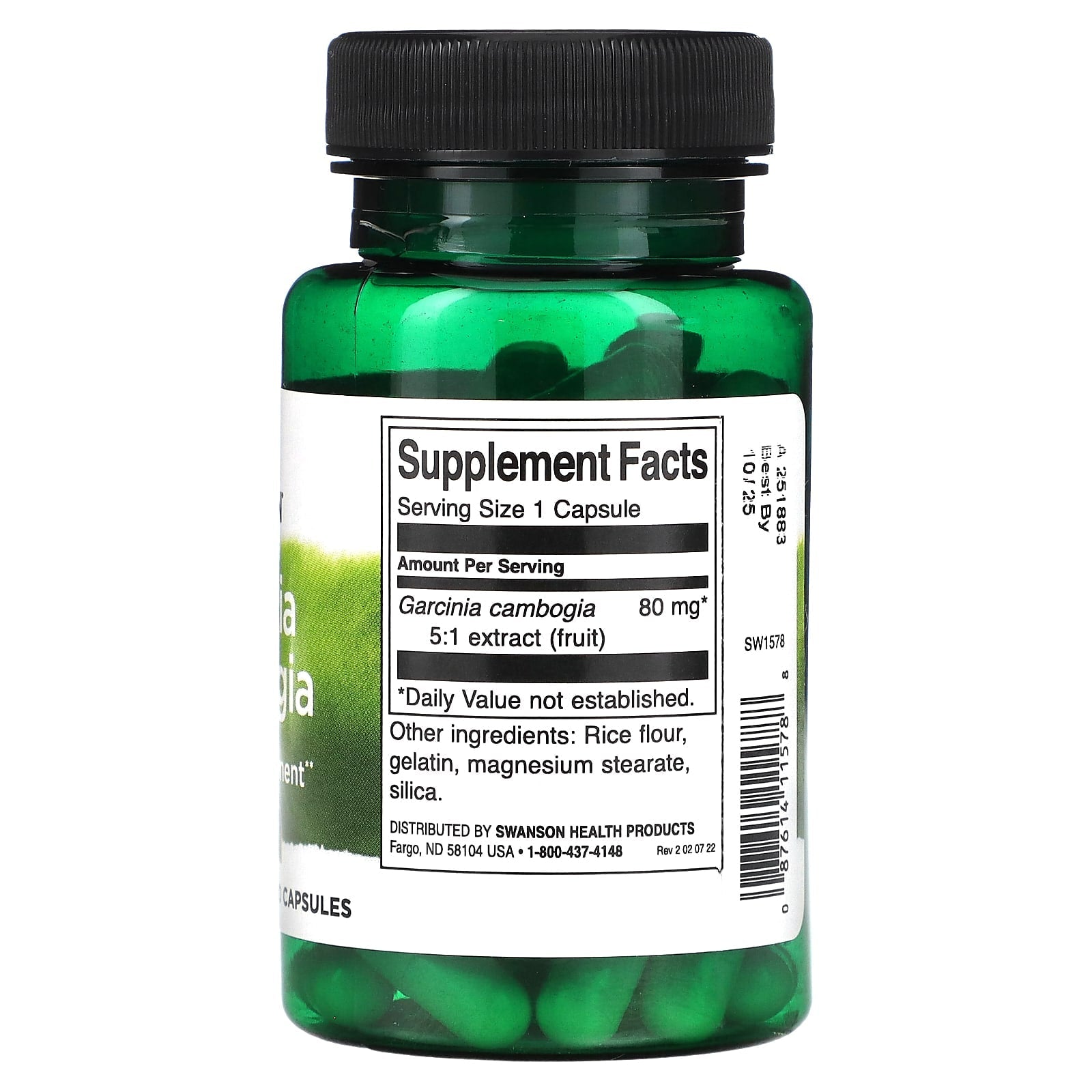 Swanson, Garcinia Cambogia 5:1 Extract, 60 Capsules - Medaid International