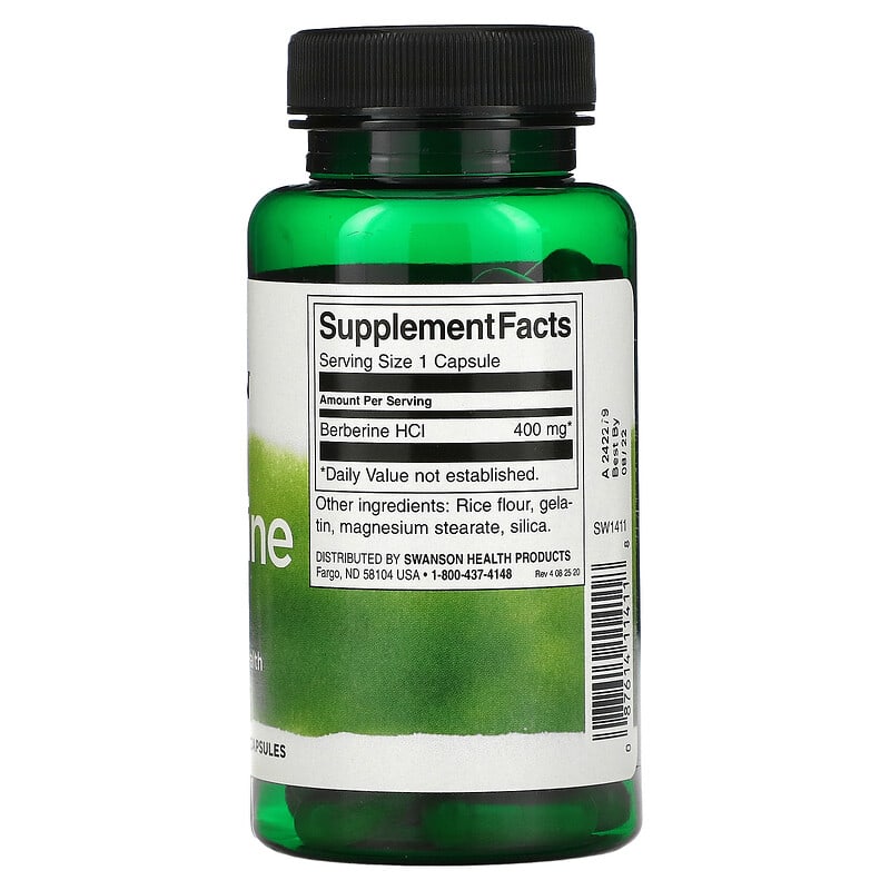 Swanson, Berberine, 400 mg, 60 Capsules - Medaid International