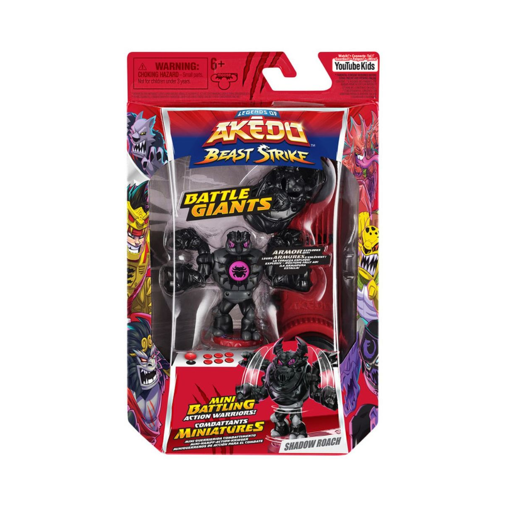 AKEDO S5 GIANTS BEAST SGL PK SHADOW ROACH By Moose Toys - Medaid International