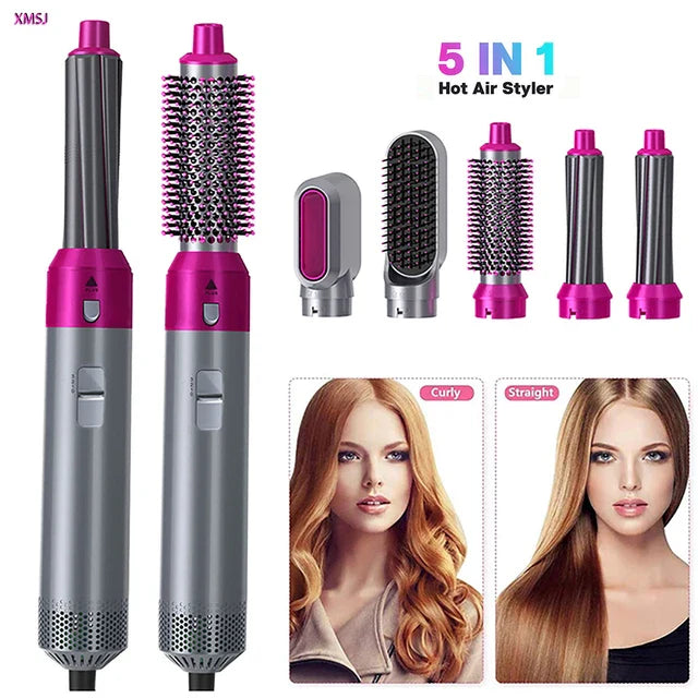 5 In 1 Hot Air Styler Hair Straightener - Medaid International
