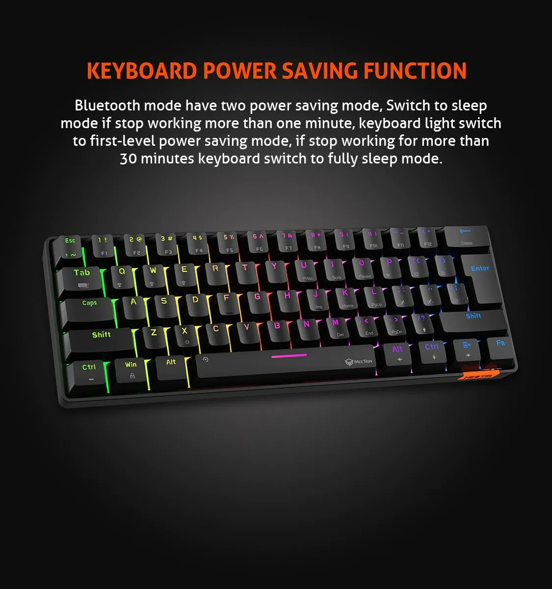 MEETION RGB Wired Mechanical Keyboard HESTIA - Black | MK005 - Medaid International