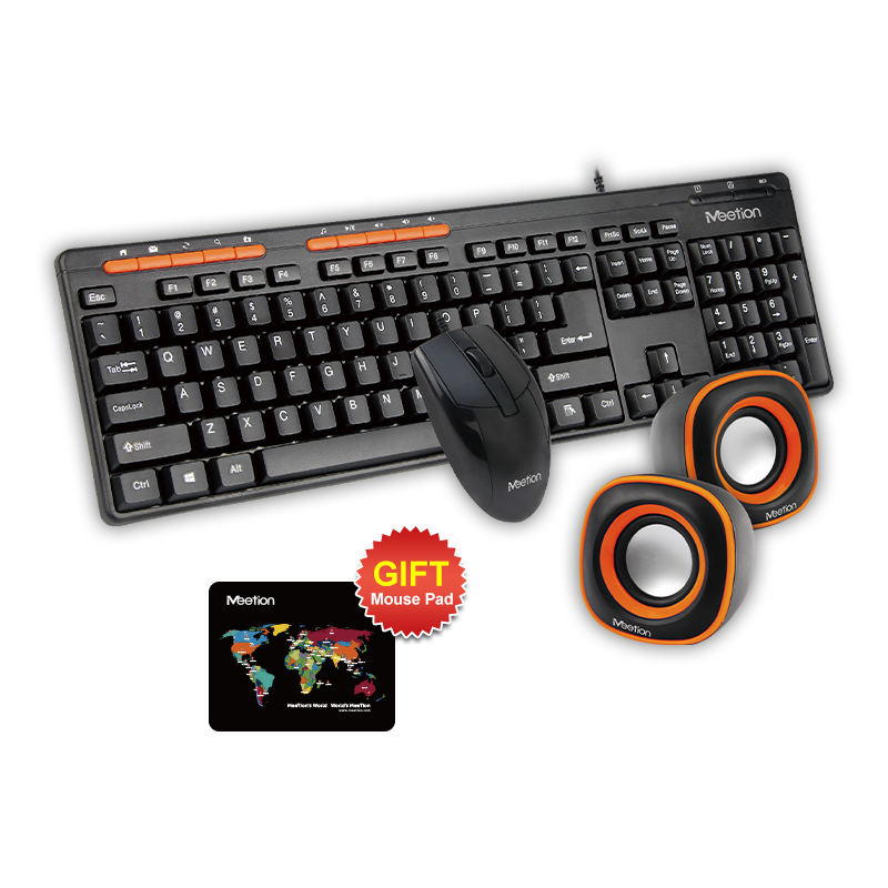 MEETION C105 WIRED KEYBOARD + MOUSE + SPEAKER COMBO - Medaid International