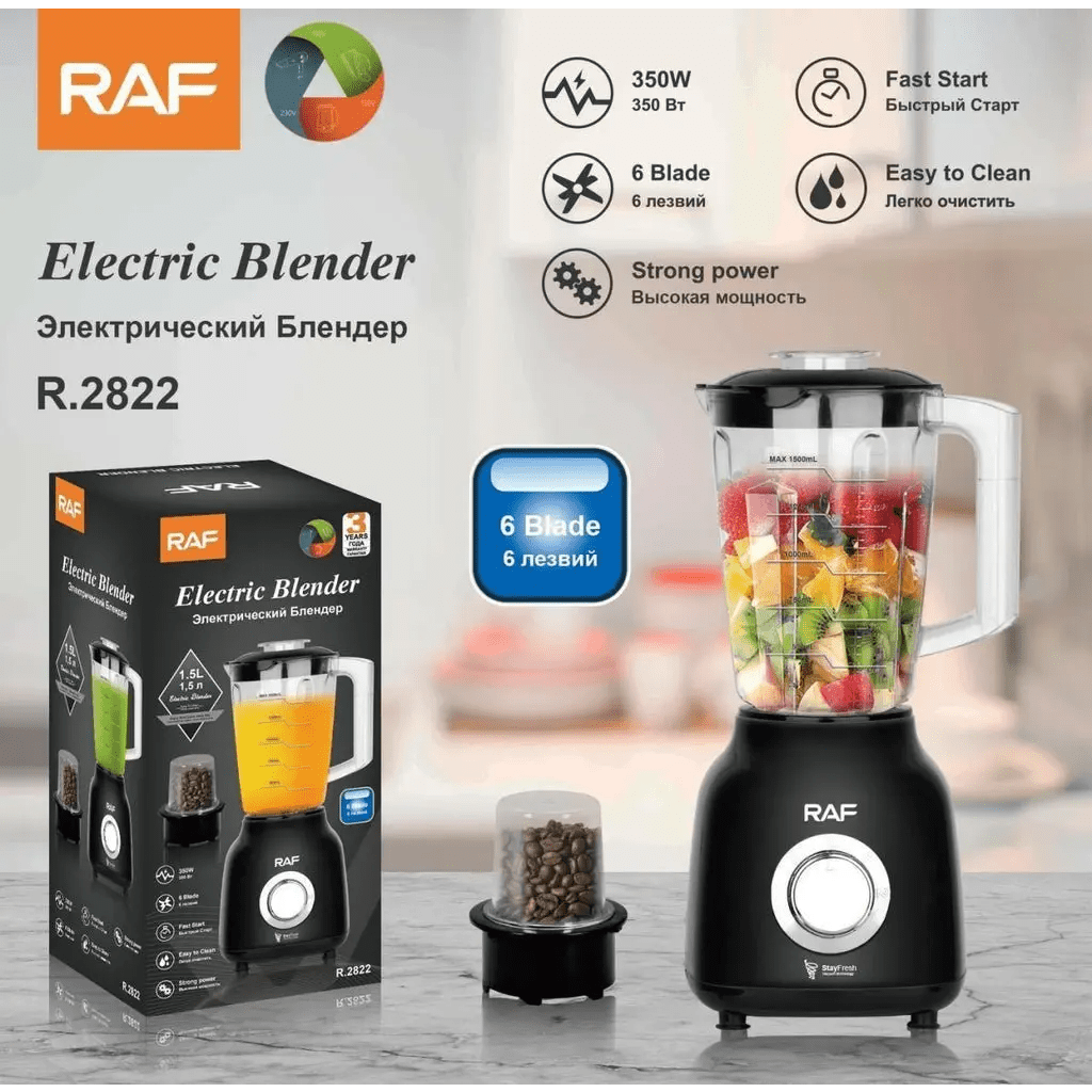 Raf electric blender 6 blade 1.5L r2822 - Medaid International