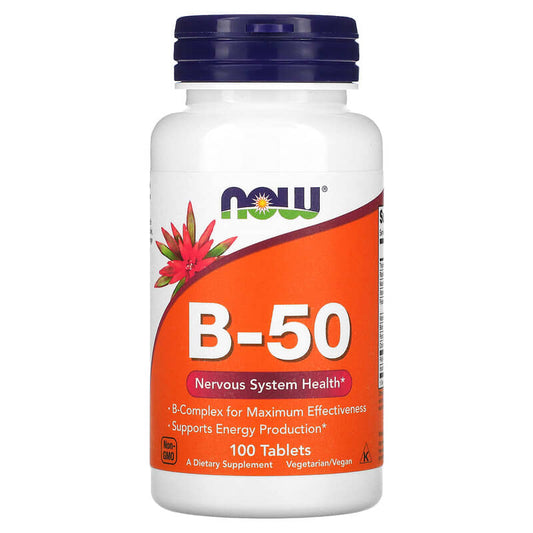 NOW Foods, B-50, 100 Tablets - Medaid International