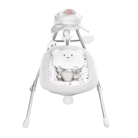 Miila Swing Bear Musical Rocker, 4-Speed Baby Bouncer