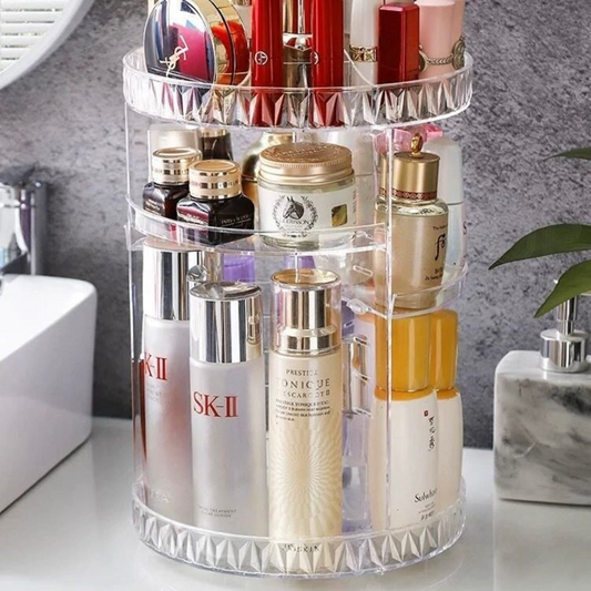 360° Rotating Make Up Organizer Box | منظم مكياج دوار - Medaid International