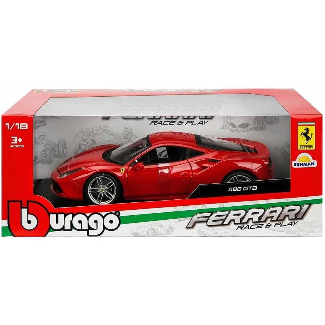 FERRARI R & P - Ferrari 488 GTB - 1/18  Diecast Cars by Bburago - Medaid International