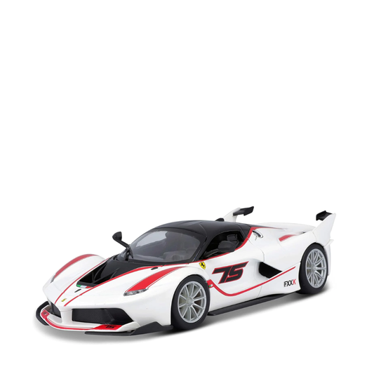 Ferrrari Fxx K (Red and White) - 1/24 FERRARI Racing Diecast Cars by Bburago - Medaid International