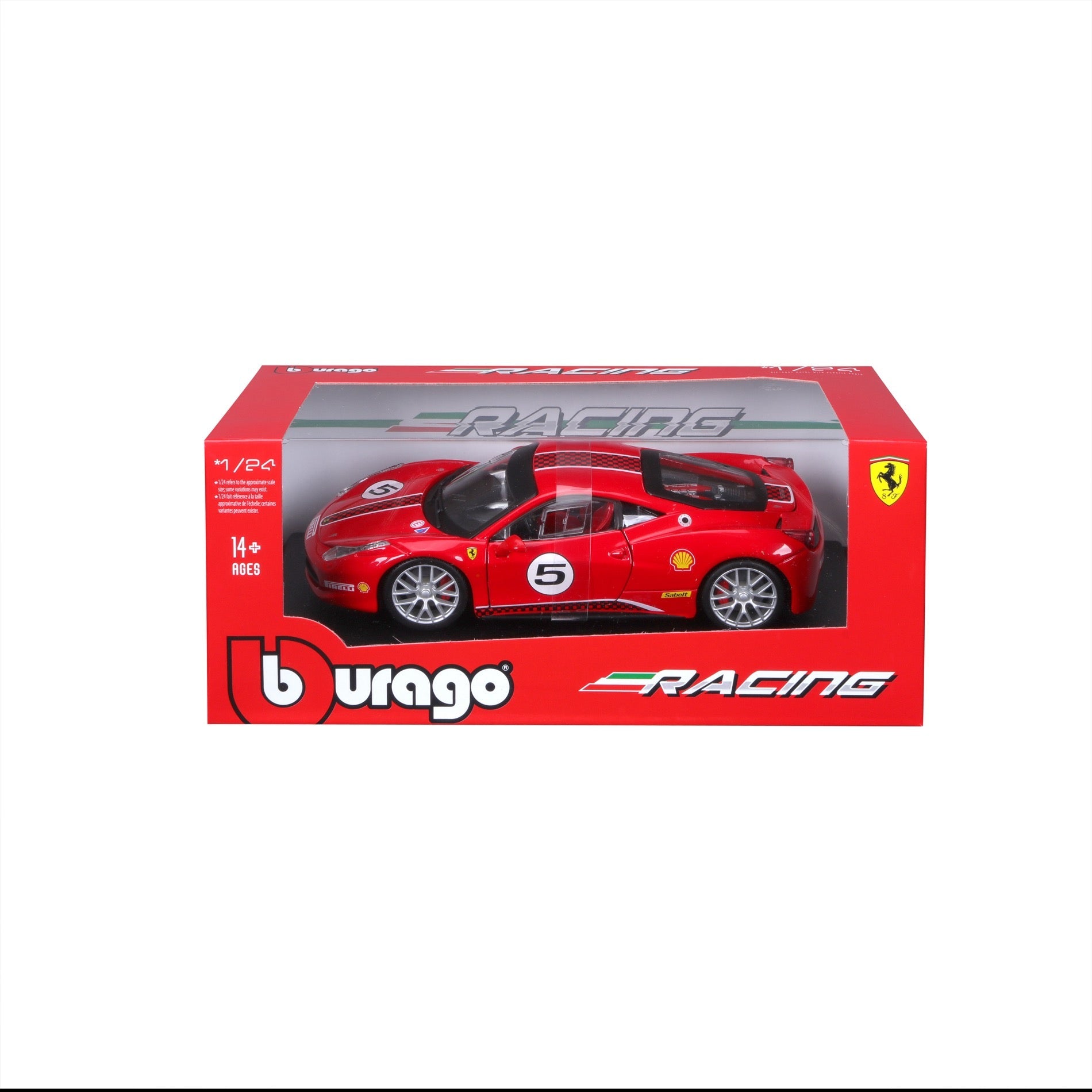 458 Challenge - 1/24 FERRARI Racing Diecast Cars by Bburago - Medaid International