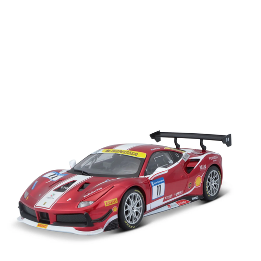 488 Challenge (Formula Racing 2017) - 1/24 FERRARI Racing Diecast Cars by Bburago - Medaid International