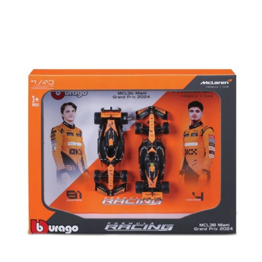 Mclaren 1:43 Formula (Without Helmet & Plastic Stand) - Mclaren Team Toys by Bburago - Medaid International