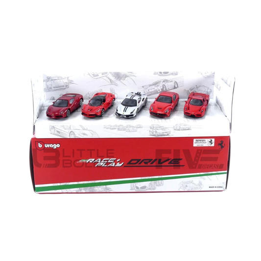 Ferrari 1:64 Ferrari Drive 5-Pk. Toys by Bburago - Medaid International