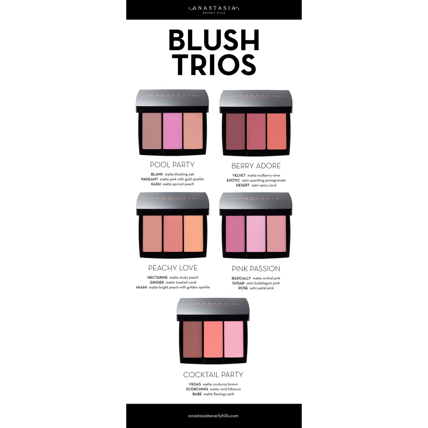 ANASTASIA BEVERLY HILLS TRIO BLUSH(POOL PARTY) - Medaid - Lebanon