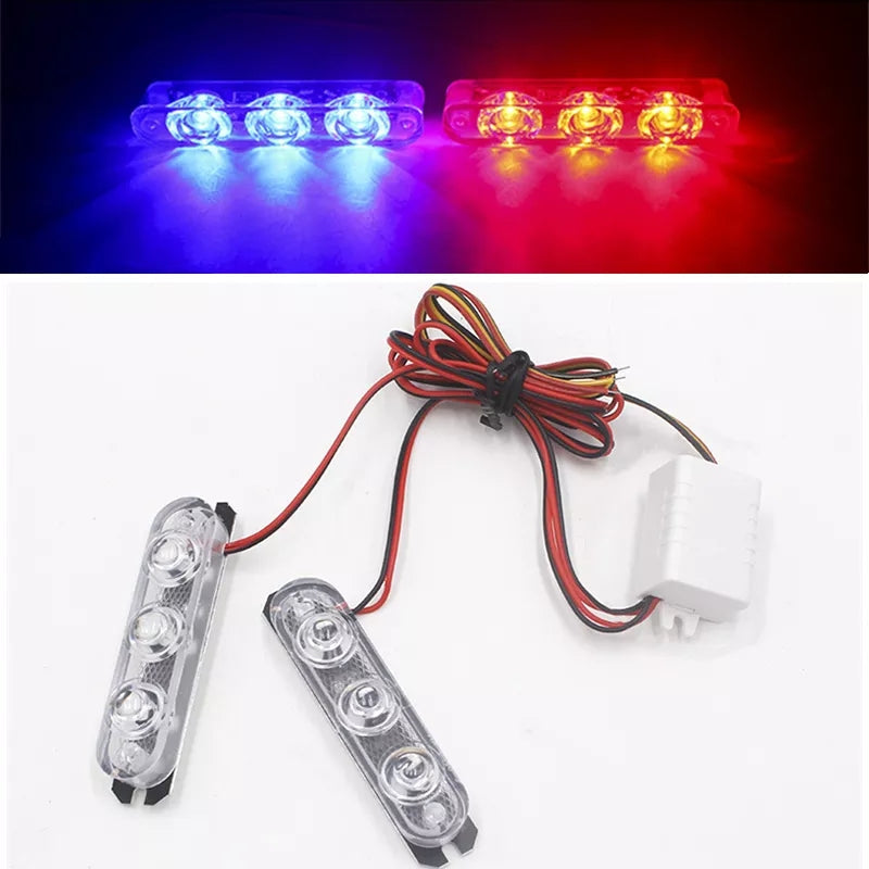 Car Police Strobe Lights Flashers 3 Led Stobe Lights For All Colors - Medaid International