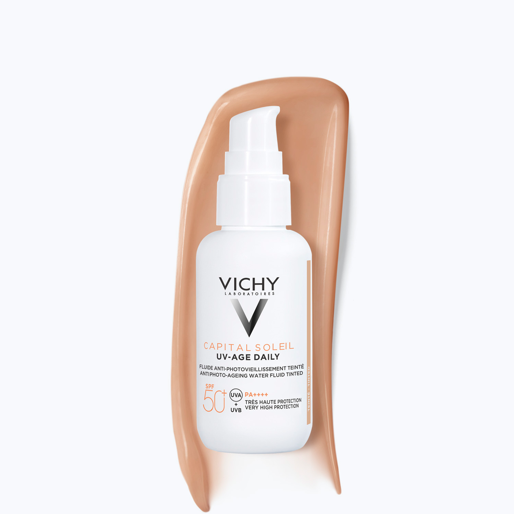 VICHY Capital Soleil UV Age Daily SPF50+ TINTED Facial Sunscreen - Medaid International
