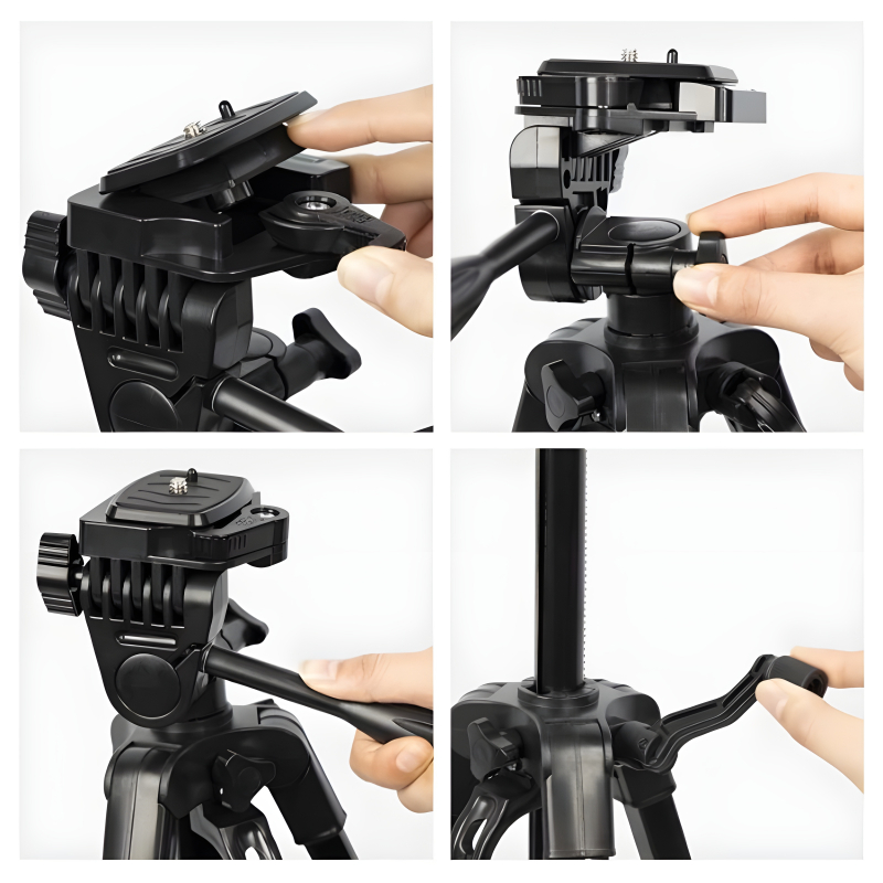3366 Multi-Functional Professional Lightweight Portable Tripod Stand For Mobile Phones And Cameras - Medaid International
