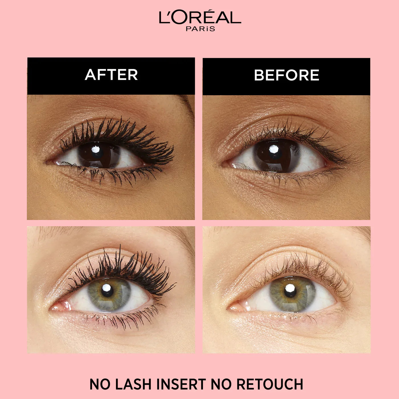 L'Oreal Paris Lash Paradise 24 Hour, Volumizing and Lengthening Black Mascara- Washable - Medaid International