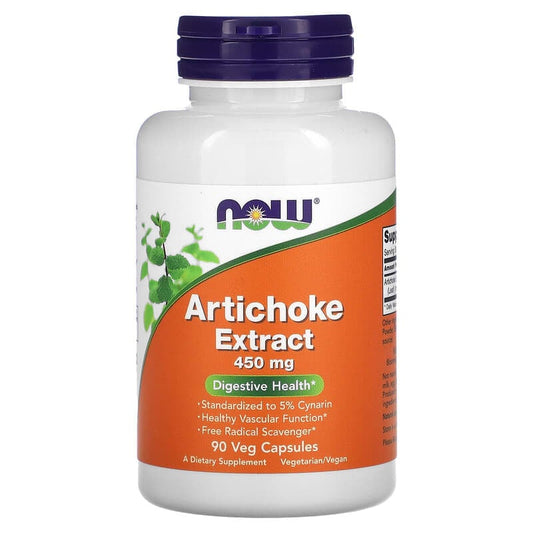 NOW Foods, Artichoke Extract, 450 mg, 90 Veg Capsules - Medaid International
