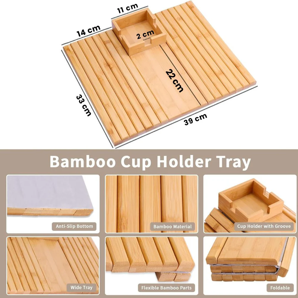 Bamboo Couch Arm Tray - Medaid International