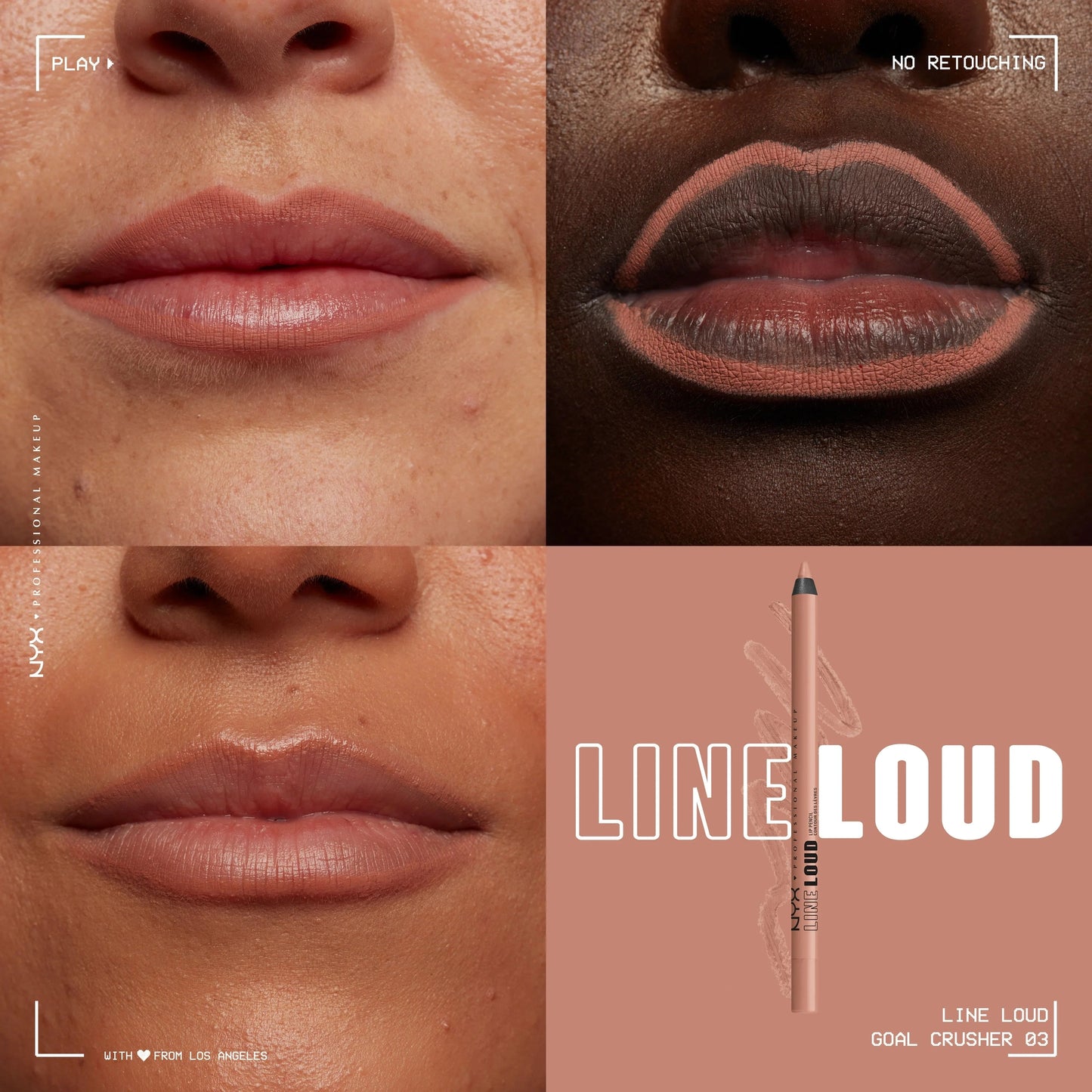 NYX Line Loud Longwear Lip Pencil, Goal Crusher - Medaid International