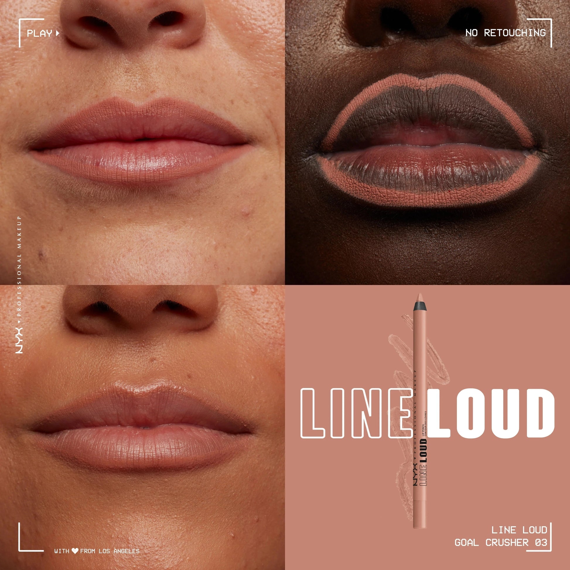 NYX Line Loud Longwear Lip Pencil, Goal Crusher - Medaid International