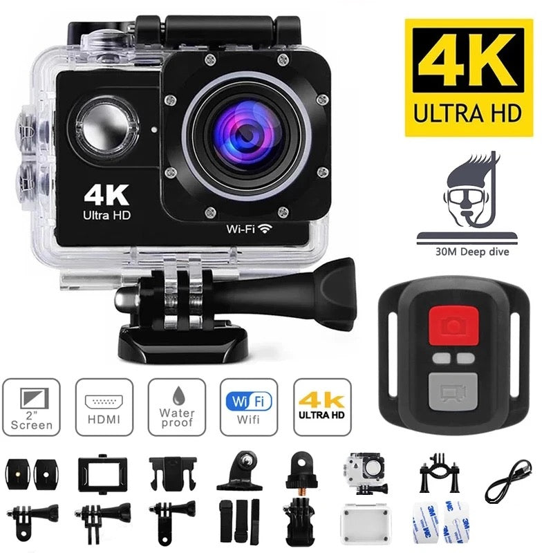 HD Waterproof Sport Action Camera 1080P/60FPS WiFi 2.0" 170D - Medaid International