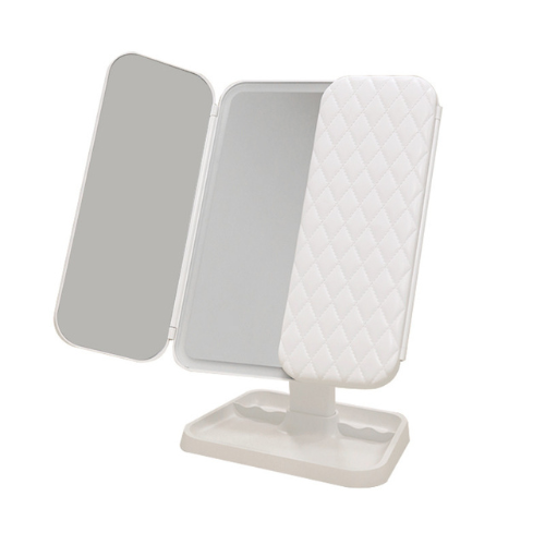 Trifold LED Makeup Mirror
