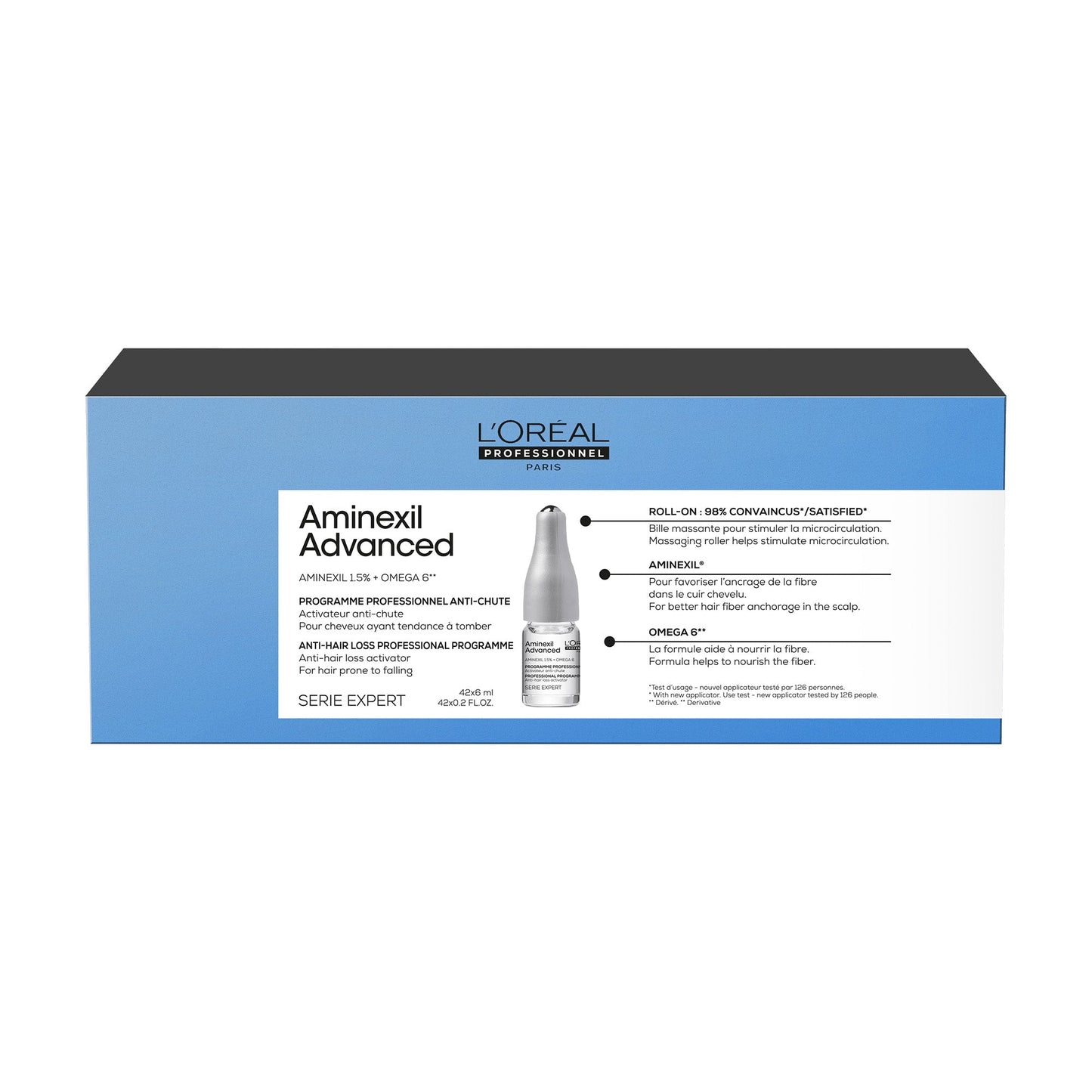 Aminexil advanced anti hair loss activator programme for hair prone to falling serie-expert- 42x6 ml - Medaid International