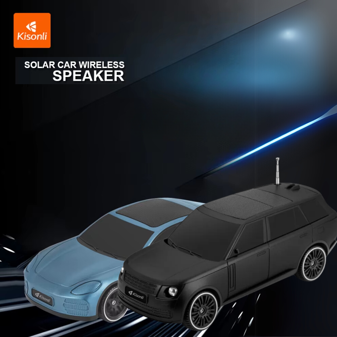 Kisonli  Bluetooth Speaker Car Model Speaker with Solar Charging Function Wireless Speaker - Medaid International
