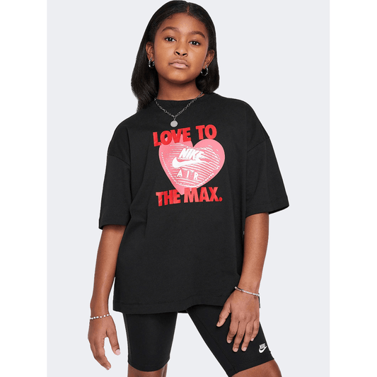 Nike Sportswear Girls Lifestyle T-Shirt Black - Medaid International