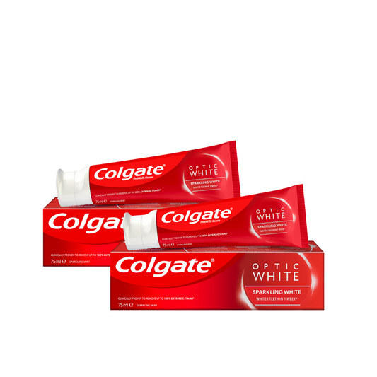 Colgate Optic White Toothpaste - Sparkling White Bundle - Medaid - Lebanon