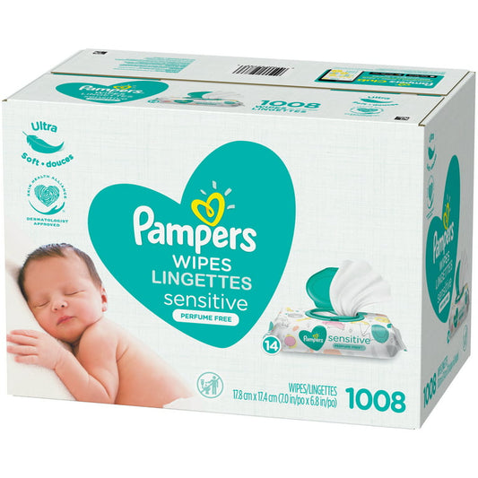Pampers Water Wipes Value Pack - 14 x 48 wipes - Medaid - Lebanon