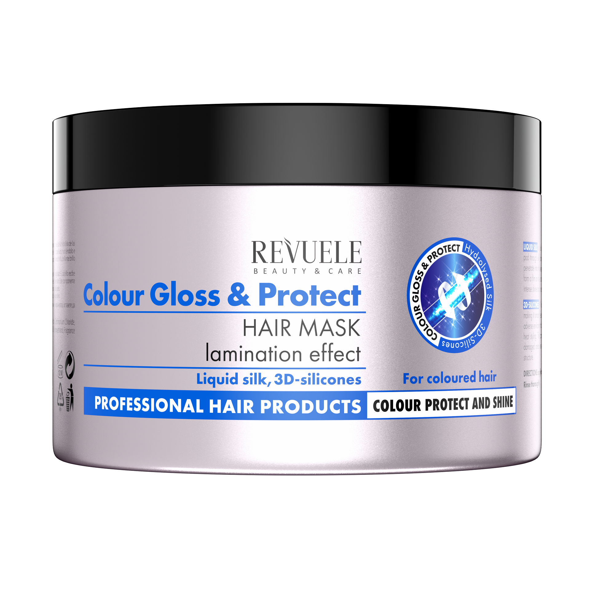 REVUELE HAIR MASK COLOR GLOSS & PROTECT FOR COLOURED HAIR 500ml - Medaid