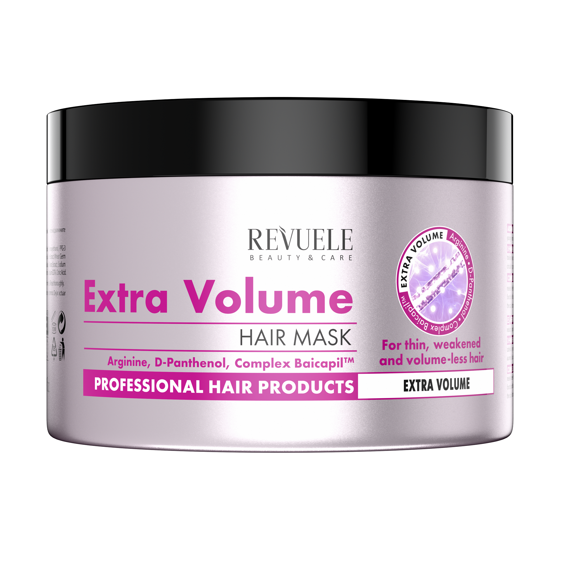 REVUELE HAIR MASK EXTRA VOLUME FOR THIN, WEAKENED AND VOLUME-LESS HAIR 500 ml - Medaid