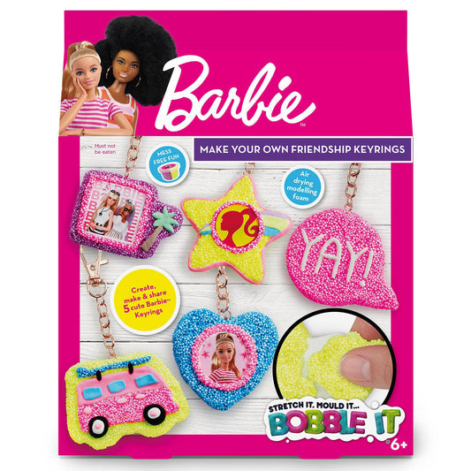 Barbie Bobble It Make Your Own Friendship Keyrings Craft Set - Medaid International