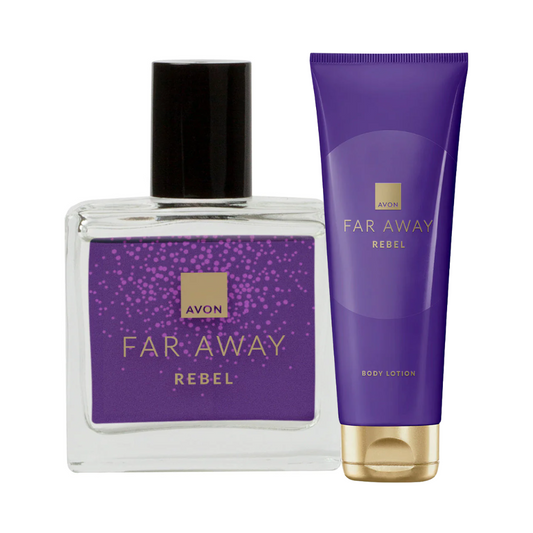 Avon Pack Faraway Rebel Travel Spray & Body Lotion - Medaid International