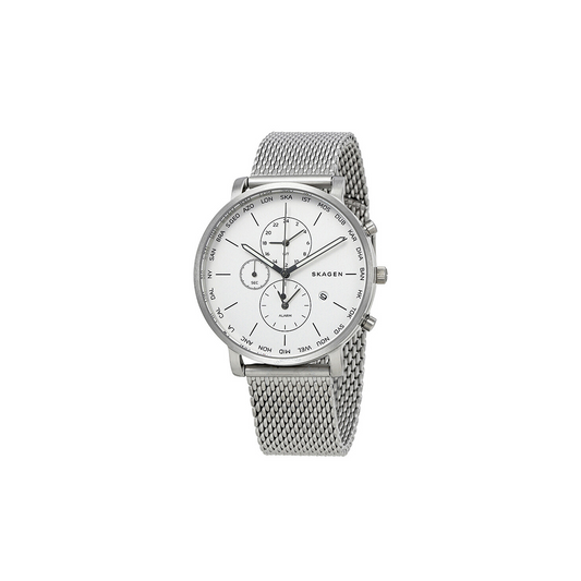 Skagen Hagen Silver Dial World Time Men's Watch - Medaid International