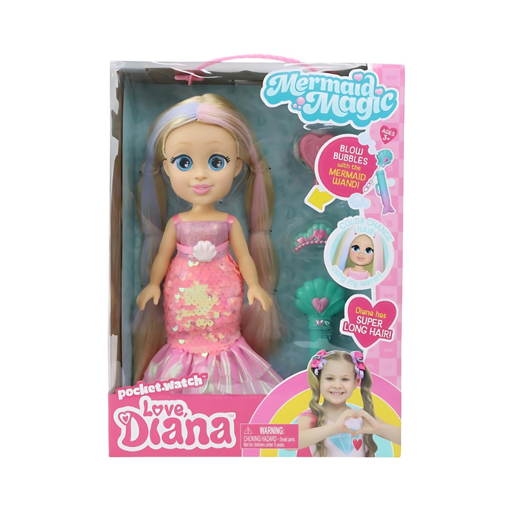 Love Diana Doll Feature Mermaid S3 13In - Medaid International