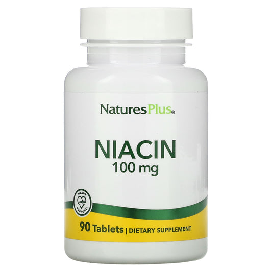 NaturesPlus, Niacin, 100 mg, 90 Tablets - Medaid International