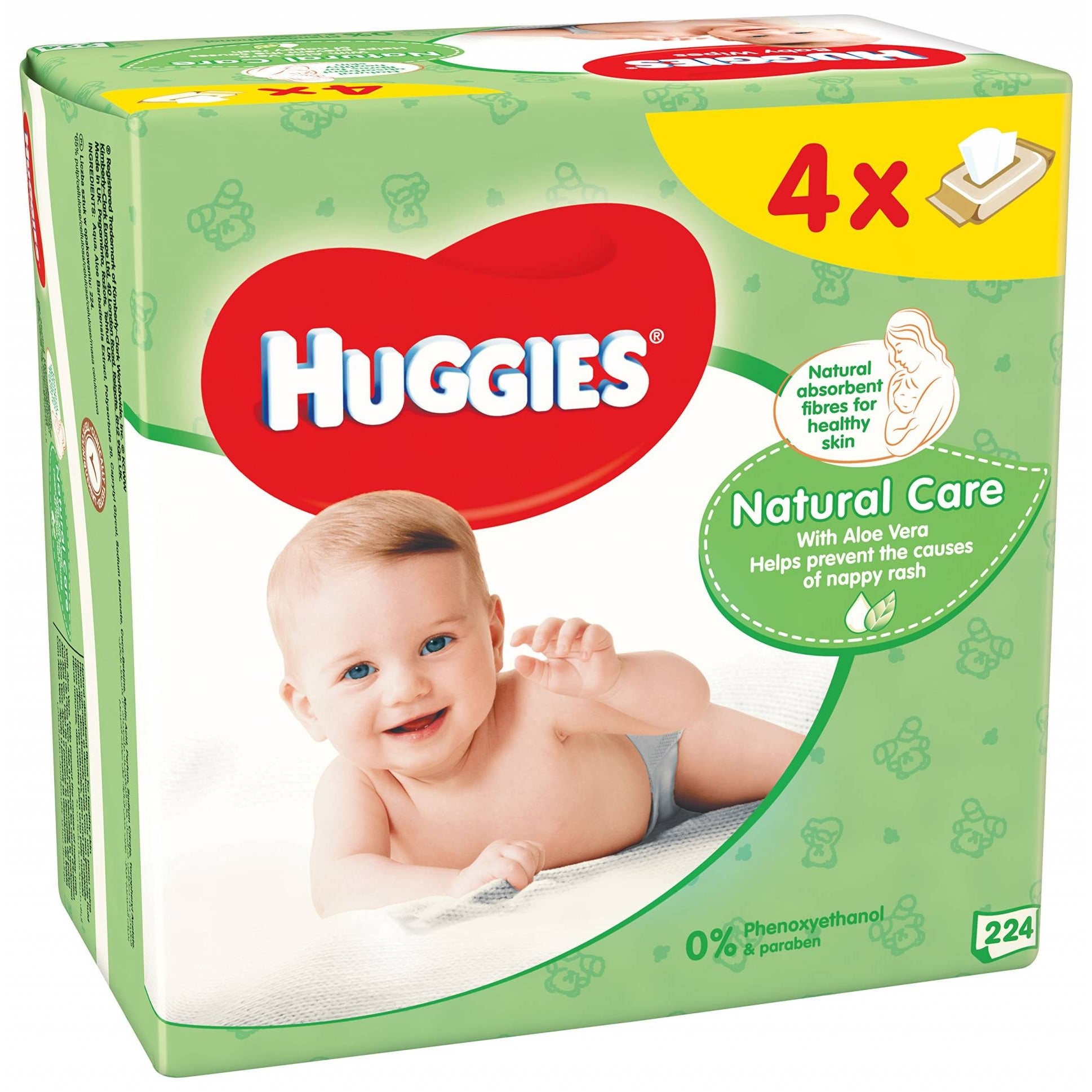 Huggies Pure Wipes Quad Pack - Medaid