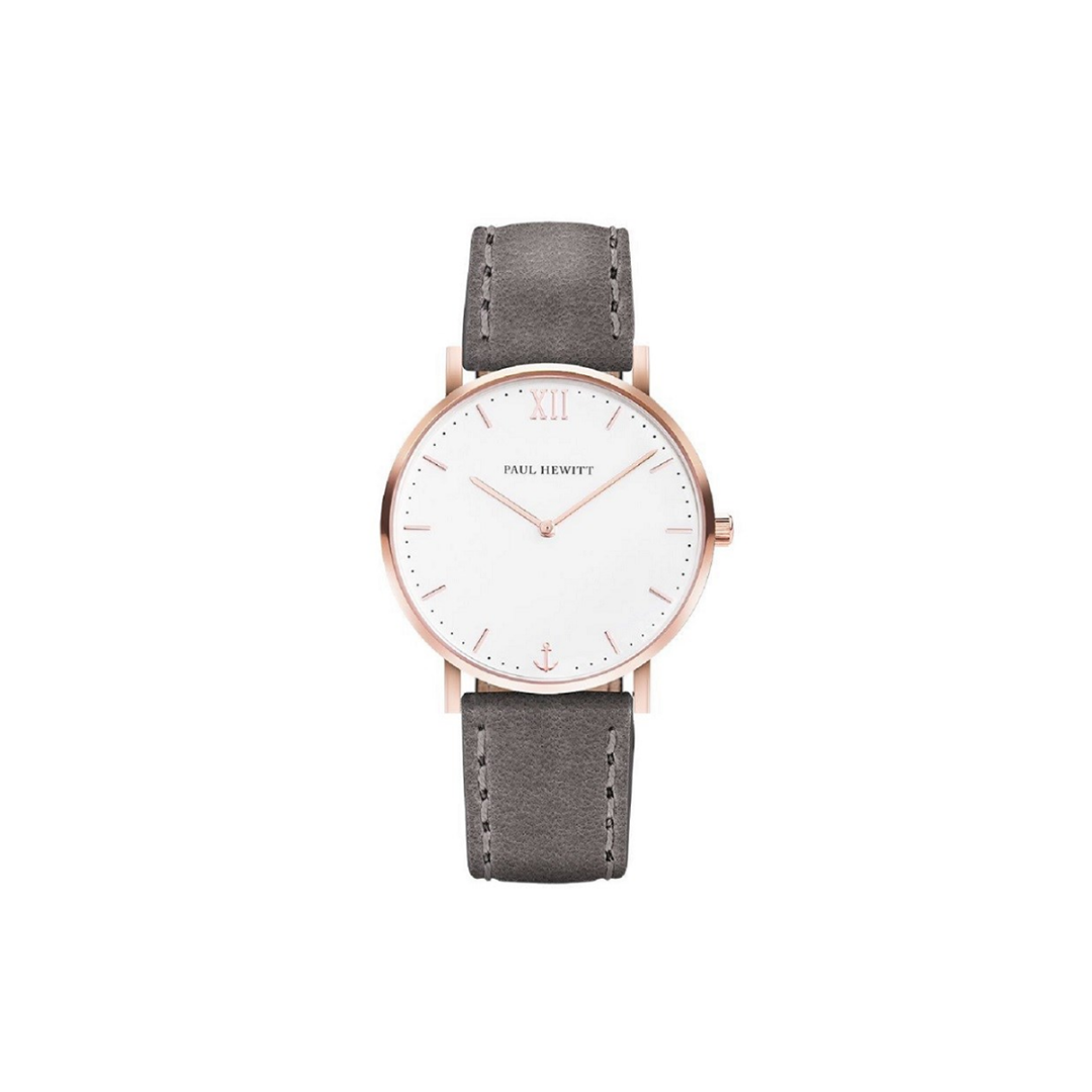 Paul Hewitt Rose Gold Leather White Dial Watch - Medaid International