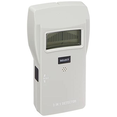 Amazon Basics - 3-in-1 Deep-Detection Stud Finder with LCD Screen, White