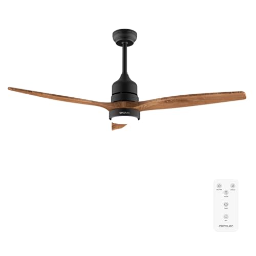 Cecotec - Ceiling Fan with EnergySilence Aero Light, 40W, Remote Control, 6 Speeds