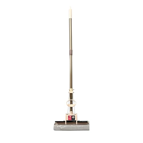 Delcasa Self-Wringing PVA Sponge Cleaning Mop DC3467 with Long Handle, for Wet Clean, Washable Head Faster Dehydration, Suitable for Floor, Tile, Marble, Granite, - Medaid International