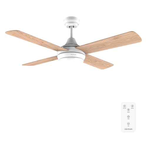 Cecotec - 42" Ceiling Fan with 40W DC Motor, 4 Reversible Blades & LED Light