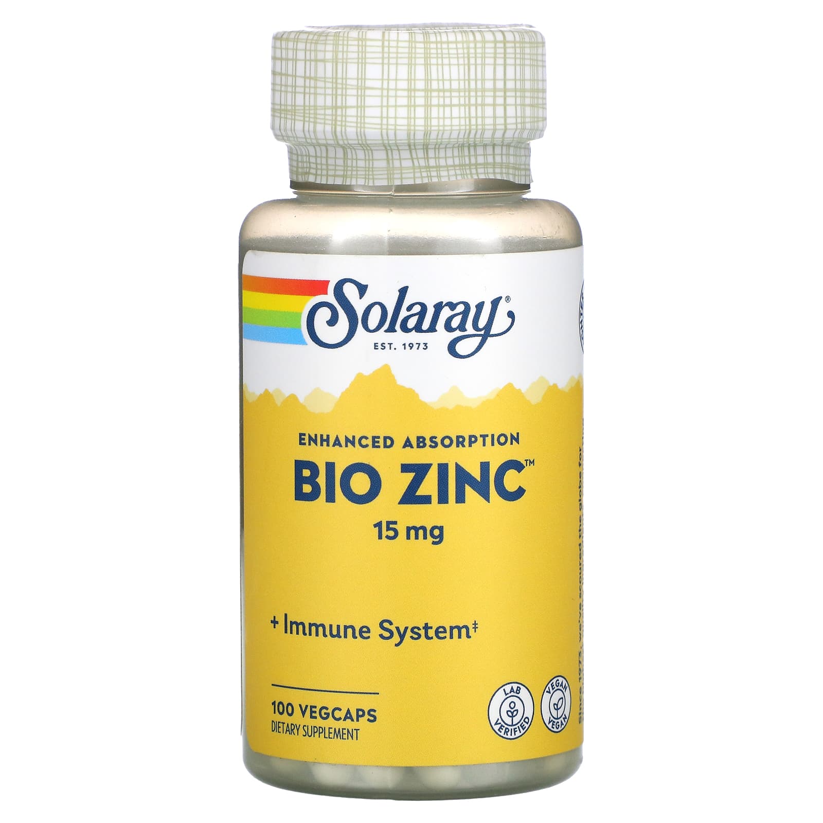 Solaray, Bio Zinc, 15 mg, 100 VegCaps - Medaid International