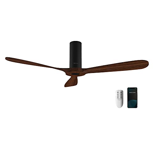Cecotec - WiFi Ceiling Fan with Remote, 52" Diameter, 3 Blades, IP44