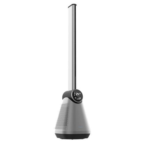 Cecotec - Bladeless Tower Fan with 50W Power, LED Touch Screen, Remote Control