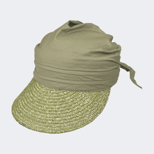 Stamion Visor Women Beach Hat Olive - Medaid International